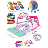 Belirtilmemiş Piyanolu Aynalı Dişlikli Peluşlu Oyun Halısı Müzikli Jimnastik Merkezi Bultak Set Pembe - 40 x 70 cm