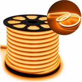 Belirtilmemiş PM-5294 Silikon Kaplama 12 Volt 100 Metre Oranj Turuncu Neon LED Şerit Aydınlatma