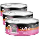 Belirtilmemiş Prochoice Döner Chicken, Sos Içinde Tavuk Etli Tam & Dengeli Yavru 70 gr x 12 Adet (3 P