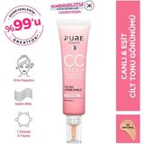 Belirtilmemiş Pure Beauty 4894532915095 CC Krem 30 ml SPF50 Pa Natural Tüm Cilt Tipleri İçin Suya Dayanıklı Orta Kapatıcı - Tüm Cilt Tipleri Natural 30 ml SPF 50