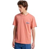 Belirtilmemiş Quiksilver Ev Barrel Parad Erkek Pembe Tişört - XS