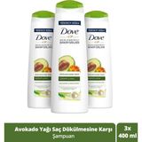 Belirtilmemiş Saç Bakım Şampuanı Avokado Özü Dökülme Karşıtı Bakım 400 ml X3 Adet