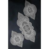Belirtilmemiş Salon Takımı, Yatak Odası 3 Parça Sehpa Örtüsü, Masa Örtüsü 3 Parça Oda Takımı - Gri - 0,6 x 19 x 29 cm - 001-Renkli