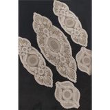 Belirtilmemiş Salon Takımı, Yatak Odası 5 Parça Gold Simli Kahve Renk - 0,6 x 19 x 29 cm - 001-Renkli