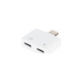 Belirtilmemiş Şarj ve Kulaklik Çoklayici Çevirici Adaptör Lightning To 2 x Lightning