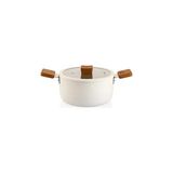 Belirtilmemiş Schafer Ceramoni Seramik Derin Tencere 20 Cm-Krem