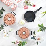 Belirtilmemiş Schäfer Pro Cast Mini Döküm Tencere Seti 5 Parça-Rosegold
