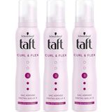 Belirtilmemiş Schwarzkopf Taft Bukle Belirginleştirici Saç Köpüğü 3 x 150 ml Hacim Verici Yüksek Tutuculuk