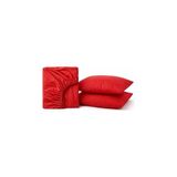 Belirtilmemiş SEPTUMIUM%100 Pamuklu Lastikli Çarşaf, Kırmızı, 2 Yastık Kılıfı Dahil (120X200)