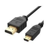 Belirtilmemiş SLX-915 Micro HDMI To HDMI Kablo, 1 Metre HDMI M To Micro HDMI Type-D Kablo, 1080P Full Hd Görüntü ve Ses Aktarım Kablosu, Kamera Tablet Mini Laptop Raspberry Pi Tv Monitör Projeksiyon Uyumlu