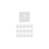 Belirtilmemiş Smartizi 15'li Çiftli Banyo Köşe Rafı Yedek Sticker (60X60MM) - 15 Parça Dev Avantaj Paketi Güçlü K