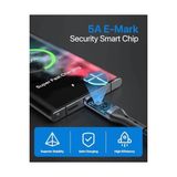 Belirtilmemiş Soopıı LED Ekranlı Usb4 Kablosu, 8k Video, Max 40GBPS Veri Aktarımı, 240W USB C - USB C Şarj Kablosu, Lphone 16, Macbook, Thunderbolt 3, Monitör, Yerleştirme Istasyonları (3.3 Ft) ile Uyumlu