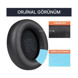 Belirtilmemiş Soundcore Life Için Q30 Q30BT ve Q35 ile Uyumlu Suni Deri Kulaklık Pedi Hafızalı Yüksek Kaliteli Materyal Kulaklık Süngeri