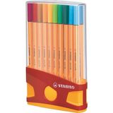 Belirtilmemiş Stabilo İnce Uçlu Keçeli Kalem 88 Point 0.4 MM Karışık Renk 20 Lİ Colorparade 8820-03 - 1 - Yok