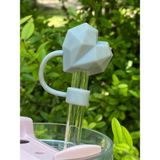 Belirtilmemiş Stanley Termos Uyumlu Stanley 1 Adet Renkli 10 mm Için Pipet Tıpası Çiçekli Pipet Kapağı Quencher Pipet Tıpası 40 Oz ve 30 Oz Uyumlu - Gri