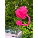 Belirtilmemiş Stanley Termos Uyumlu Stanley 1 Adet Renkli 10 mm Için Pipet Tıpası Çiçekli Pipet Kapağı Quencher Pipet Tıpası 40 Oz ve 30 Oz Uyumlu - Pembe - Pembe