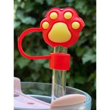 Belirtilmemiş Stanley Termos Uyumlu Stanley 1 Adet Renkli 10 mm Için Pipet Tıpası Çiçekli Pipet Kapağı Quencher Pipet Tıpası 40 Oz ve 30 Oz Uyumlu - Sarı - Kırmızı