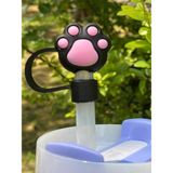Belirtilmemiş Stanley Termos Uyumlu Stanley 1 Adet Renkli 10 mm Için Pipet Tıpası Çiçekli Pipet Kapağı Quencher Pipet Tıpası 40 Oz ve 30 Oz Uyumlu - Siyah - Pembe