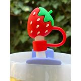 Belirtilmemiş Stanley Termos Uyumlu Stanley 1 Adet Renkli 10 mm Için Pipet Tıpası Çiçekli Pipet Kapağı Quencher Pipet Tıpası 40 Oz ve 30 Oz Uyumlu - Yeşil Kırmızı