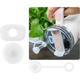 Belirtilmemiş Stanley Termos Uyumlu Stanley Quencher Uyumlu 3’lü Silikon Set – Sızdırmaz Tıpa, Pipet Koruyucu ve Taban Kılıfı - Gri