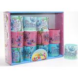 Belirtilmemiş Stitch Baskılı Magic Spring Stres Yayı - Standlı Pembe Renk 12'li Seti ALK3986