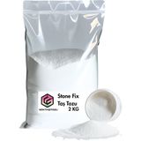 Belirtilmemiş Stonefix Taş Tozu Hobi Harcı Obje Mumluk Heykel Saksı Tepsi Yapımı Için Kar Beyaz Döküm Tozu 2 kg
