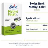 Belirtilmemiş Swiss Bork Methyl Folat 30 Tablet - 0 - 1 Ay