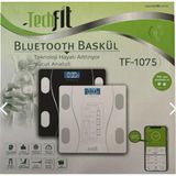 Belirtilmemiş Techfit Dijital Baskül TF-1075 Bluetooth Özellikli Hassas Ölçüm 2.5-180KG Boyutlu
