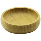 Belirtilmemiş Tekli - Mini=8.5cm Ahşap Bambu Çerezlik - Lokumluk Kase (5047)