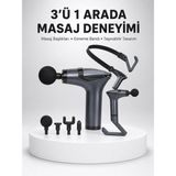 Belirtilmemiş Titreşimli Şarjlı Masaj Aleti 3in1 Fonksiyonel Çok Amaçlı Model Yeni Nesil - LINOST9389-8736