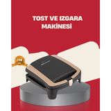 Belirtilmemiş Tost Makinesi Yapışmaz Plaka 1500 Watt Güçlü