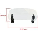 Belirtilmemiş Universal Rüzgar Saptırıcı Cam ( Deflektör ) Ayarlanabilir Asansörlü 295 x 135 mm Şeffaf