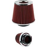 Belirtilmemiş Universal Spor Tip Açık Hava Filtresi – Yüksek Performans Motor Hava Emme Filtresi LR560 - Kırmızı
