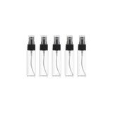 Belirtilmemiş Uooom 5 Adet 30ML Güzellik Şeffaf Plastik Atomizer Boş Sprey Şişesi Ince Mist Şişe Seti