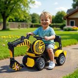 Belirtilmemiş URT030-001 Pedalsız Bin-Git Kepçe İnşaat Aracı Renkli Eğlenceli Tasarım Boyutlu Çocuk Bahçe Oyuncağı