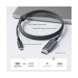 Belirtilmemiş USB C HDMI Kablo (4K@60Hz,2K@120Hz,1080P@165Hz) Hdr Hdcp Type C To HDMI 2.0 , iPhone 15/16/17 Pro, MacBook iPad Pro/air, S25 ile Uyumlu (2 Metre)