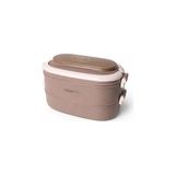 Belirtilmemiş Vagonlife 2 Katlı Bento Lunch Box 1140 ml Paslanmaz Çelik Sefer Tası Sızdırmaz Yemek Kabı Çorba Kas