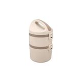 Belirtilmemiş Vagonlife Bento 1800ML Lunchbox 2 Katlı 4-6 Saat Sıcak/soğuk Termos Özellikli Çelik Sefer Tası Yeme