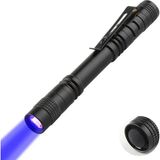 Belirtilmemiş Valkyrie 395NM Ultraviyole Uv Kalem El Feneri - Alüminyum Darbeye Suya Dayanıklı Cep Feneri Klipsli