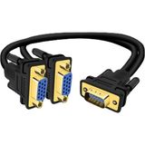 Belirtilmemiş Veggieg V401 VGA To 2 VGA Çoklayıcı Splitter Y Kablo