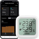 Belirtilmemiş Wifi LCD Ekranlı Sıcaklık Nem Sensörü (Tuya - Uyumlu)