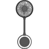 Belirtilmemiş Xenon El Vantilatörü | Şarjlı Taşınabilir Teleskobik Katlanabilir Sessiz Mini Fan X6104 (Gri)