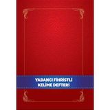 Belirtilmemiş Yabancı Dil Fihristli Kelime Defteri