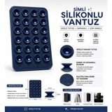 Belirtilmemiş Yapışkanlı Kaymaz Simli Silikon Vantuz Telefon Tutucu Akrobat Plastik Malzeme ile Tüm Telefonlarla Uyumlu