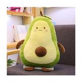 Belirtilmemiş Yeşil Küçük Boy Avokado Emoji Yastık Pamuklu Dış Materyal Elyaf Dolgu ile Rahatlık - 35 x 50 cm