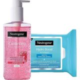 Belirtilmemiş Yüz Yıkama Jeli Pembe Greyfurt 200 ml ve Hydro Boost Makyaj Temizleme Mendili 25' Li