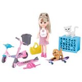 Belissa'nın Sevimli Hayvanları ve Eğlenceli Araçları 53814 - Sarışın Belissa - Scooter Ve Balonlar