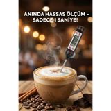 Belivano Gıda Termometresi Mutfak Yoğurt Mama Et Tavuk Balık Için Hassas Ölçüm Sıcaklık Ölçer
