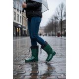 Belix Konçlu Peluşlu Unisex Yağmur Çizmesi 36-40 Koyu Yeşil