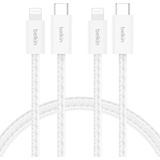 Belkin 2'Li Örgülü Usb-C - Lightning Kablo, 1,5 M, Yumuşak, Esnek Ve Hızlı Şarj Kablosu, Iphone 14 V
